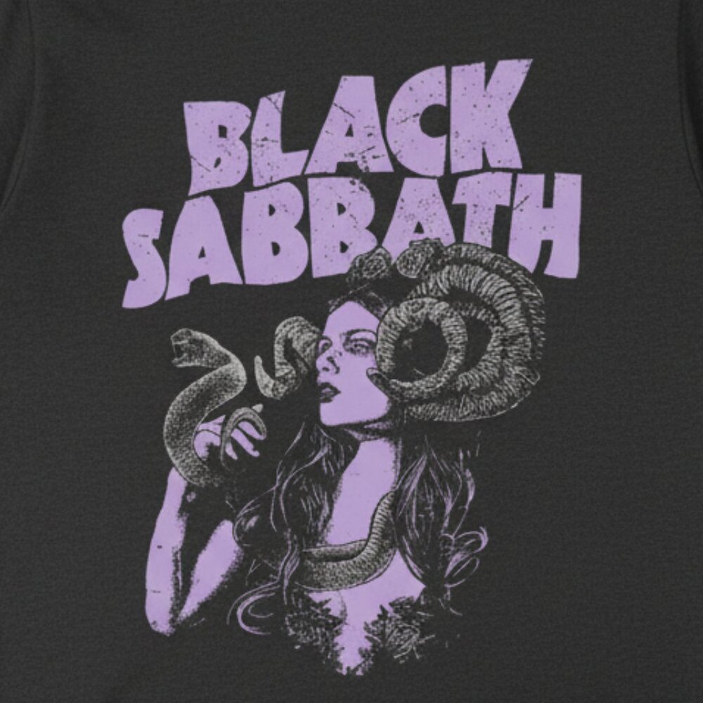 Vintage Black Sabbath Graphic T-Shirt – Heavy Metal Band Tee – Gothic Rock - Picture 2 of 3